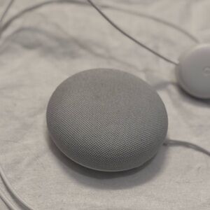 2nd generation Nest Mini, the speaker you control with your voice.